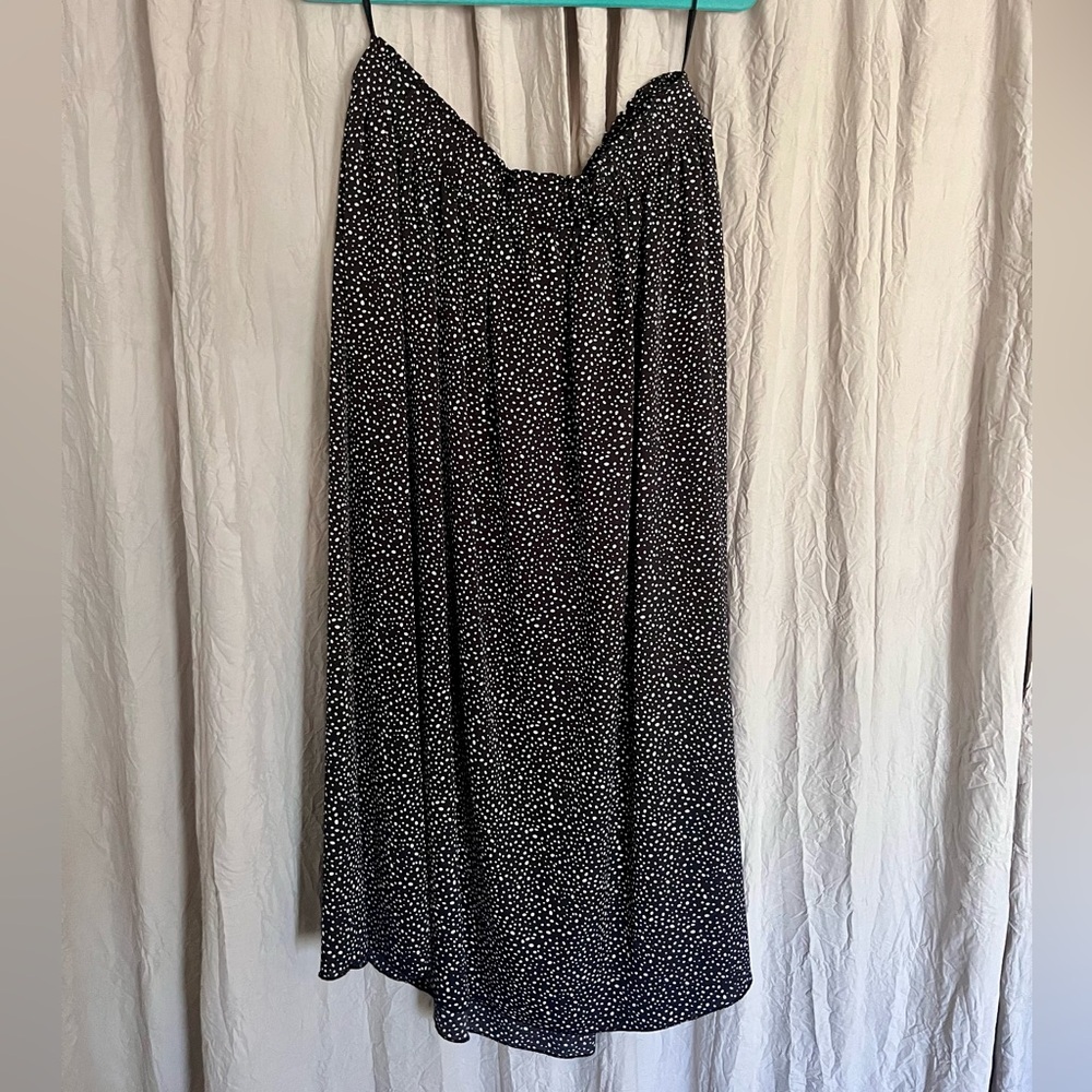 Elegant Black and White Polka Dot Skirt